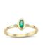 0.27 Karat Oval Zümrüt 0.02 Karat Pırlanta Yüzük resmi
