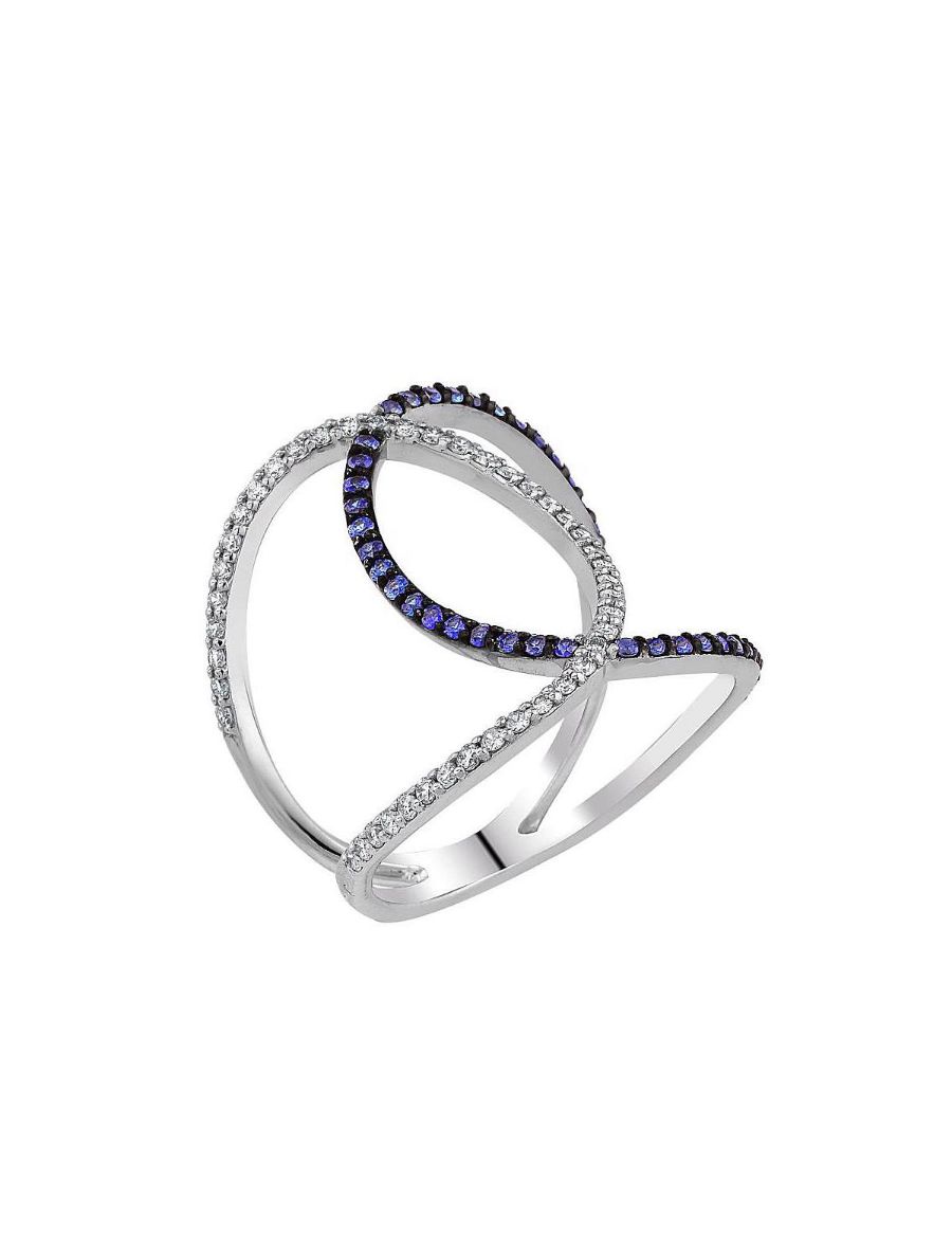 Pırlanta Tasarım Safir Yüzük resmi