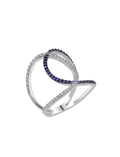 Pırlanta Tasarım Safir Yüzük resmi