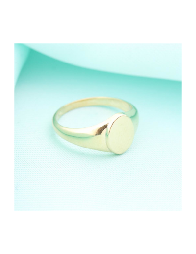 14K Altın Oval Parlak Chocolate Yüzük 4Y28112 resmi