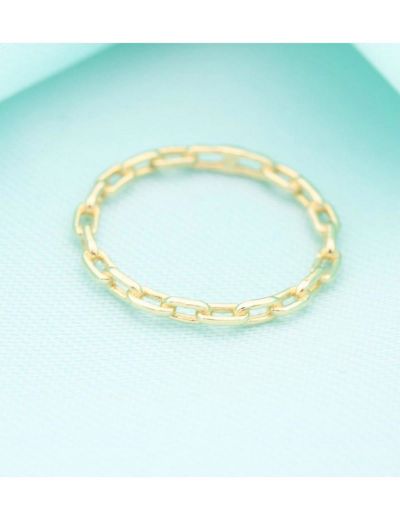 14K Altın Zincir Desen Chocolate Yüzük 4Y28101 resmi