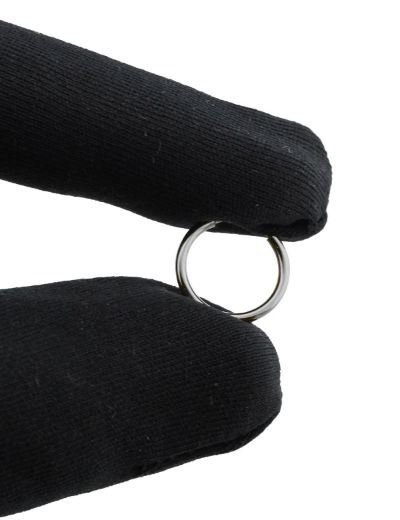 Beyaz Altın Minik Halka Küpe (Çap: 1.5cm) resmi