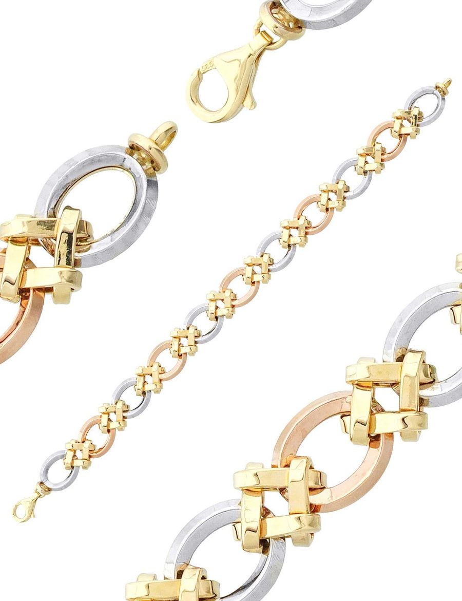 3 Renk Altın Hallow Bileklik resmi