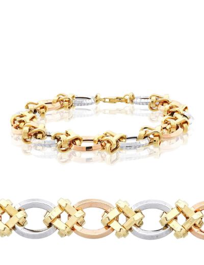 3 Renk Altın Hallow Bileklik resmi