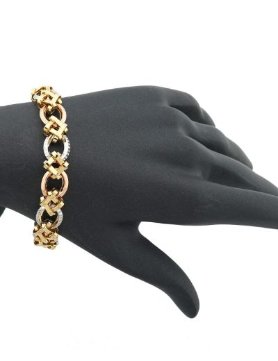 3 Renk Altın Hallow Bileklik resmi