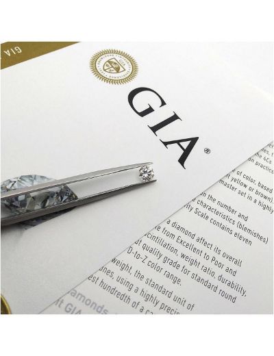 0.45 Karat D vs2 GIA Sertifikalı Pırlanta Tektaş Yüzük resmi