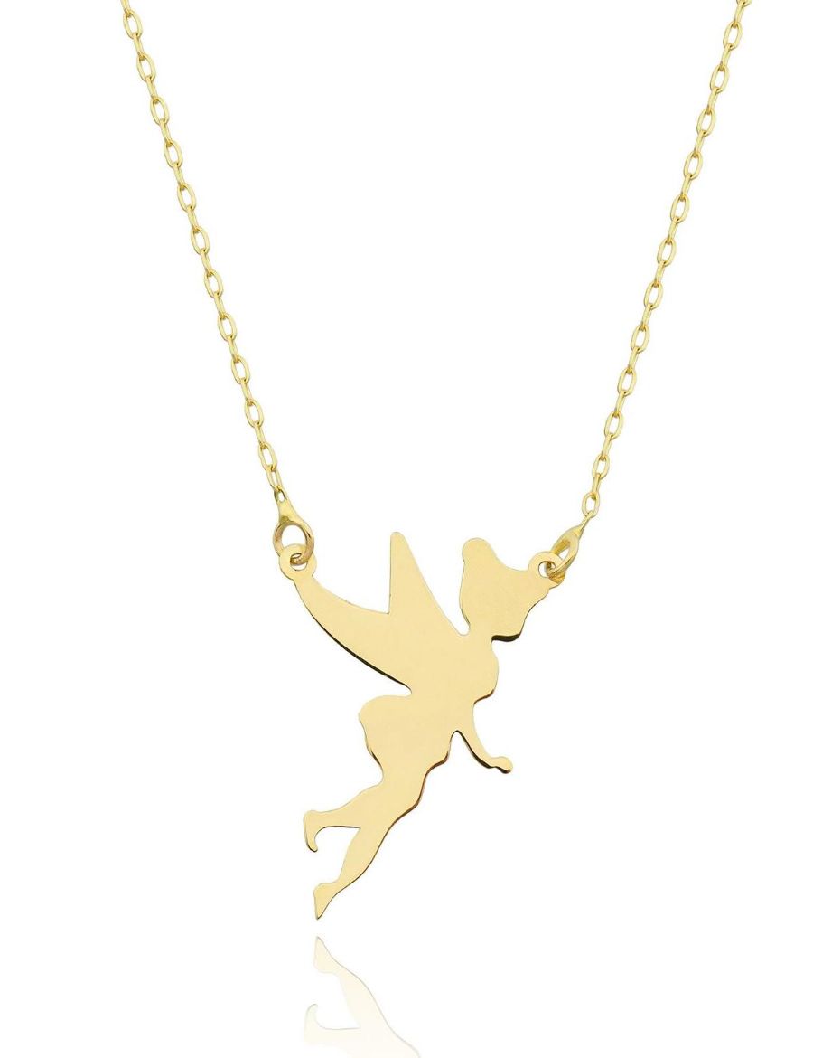 14K Altın Peri Kolye  4N37045 resmi