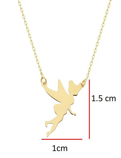 14K Altın Peri Kolye  4N37045 resmi