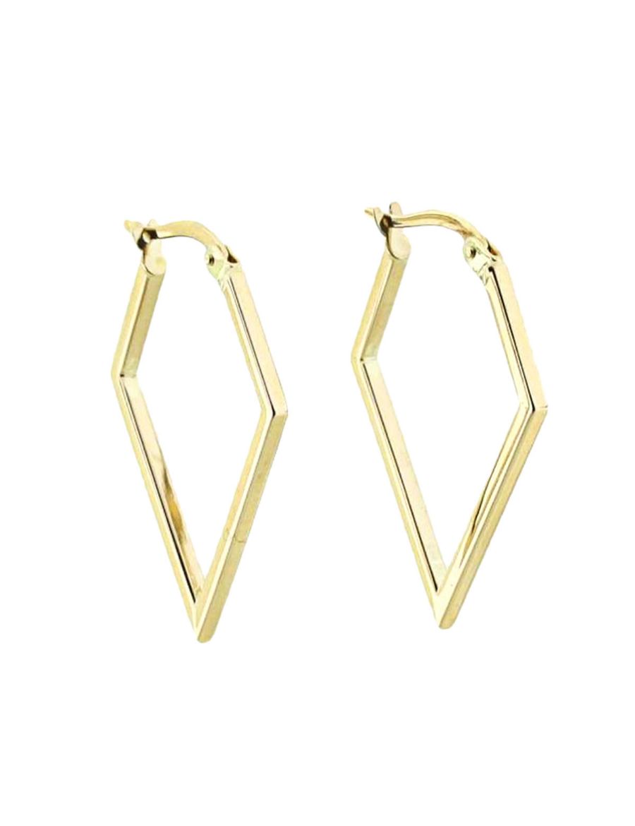 Köşeli Altın Küpe resmi