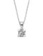 0.26ct Karat E-F vs Pırlanta Kare Tırnak Tektaş Kolye WPN3312-1 resmi