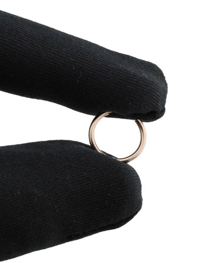 Pembe Altın Minik Halka Küpe (Rose Gold - Çap: 1.5cm) resmi
