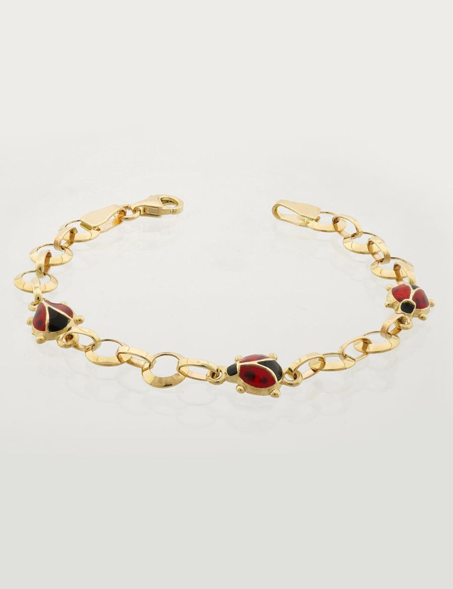 Uğur Böceği Altın Çocuk Bileklik resmi