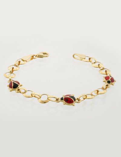 Uğur Böceği Altın Çocuk Bileklik resmi