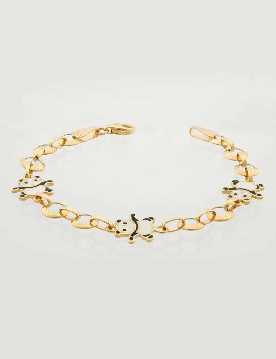 Panda Altın Çocuk Bileklik resmi