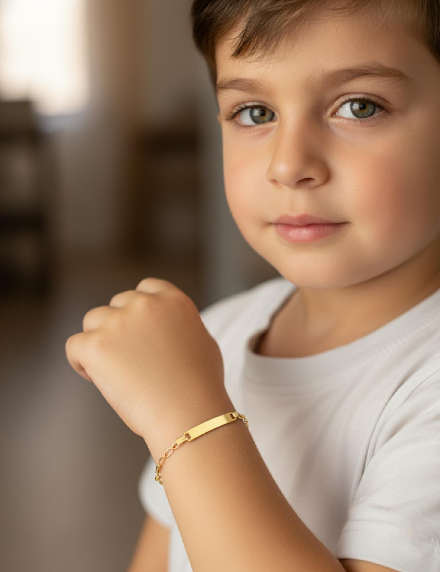 Klasik Zincir Altın Çocuk Künye resmi