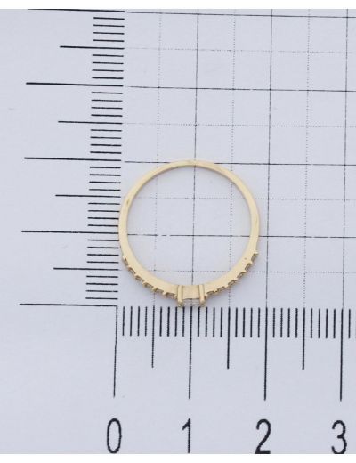 0.15 Karat Baget Pırlanta Yüzük (G-H VS/Chocolate Baget) resmi