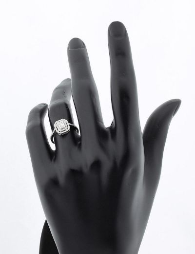 0.31 Karat Baget Pırlanta Yüzük  (G-H VS/2Sıra) resmi