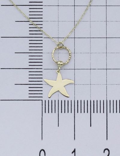 Minik 14 Ayar Altın Deniz Yıldızı Kolye  resmi