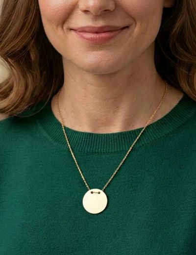 İsimli Plaka Altın Kolye - 14 Ayar resmi