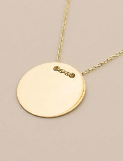 İsimli Plaka Altın Kolye - 14 Ayar resmi