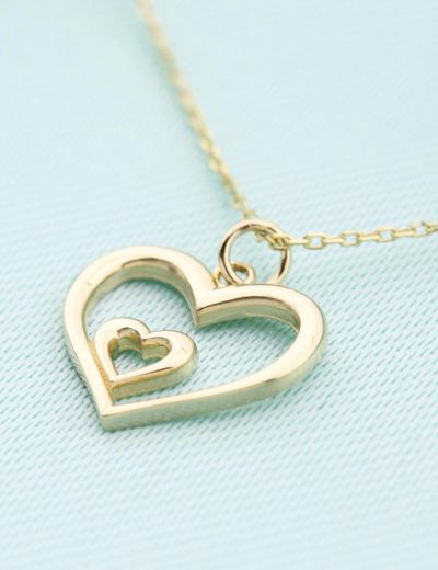 Kalbimdeki Yerin 14 Ayar Altın Kolye resmi