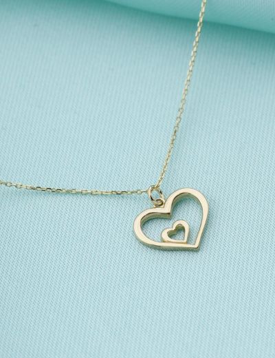 Kalbimdeki Yerin 14 Ayar Altın Kolye resmi