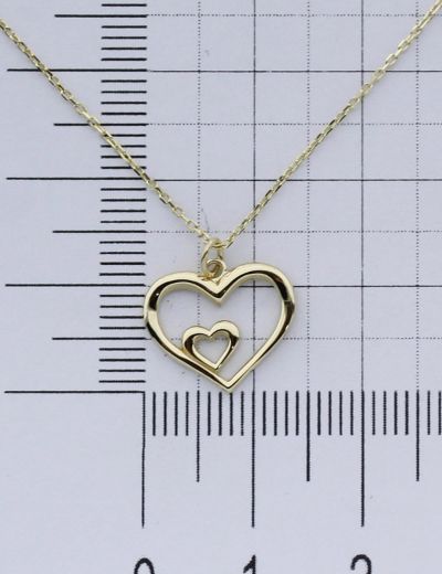 Kalbimdeki Yerin 14 Ayar Altın Kolye resmi