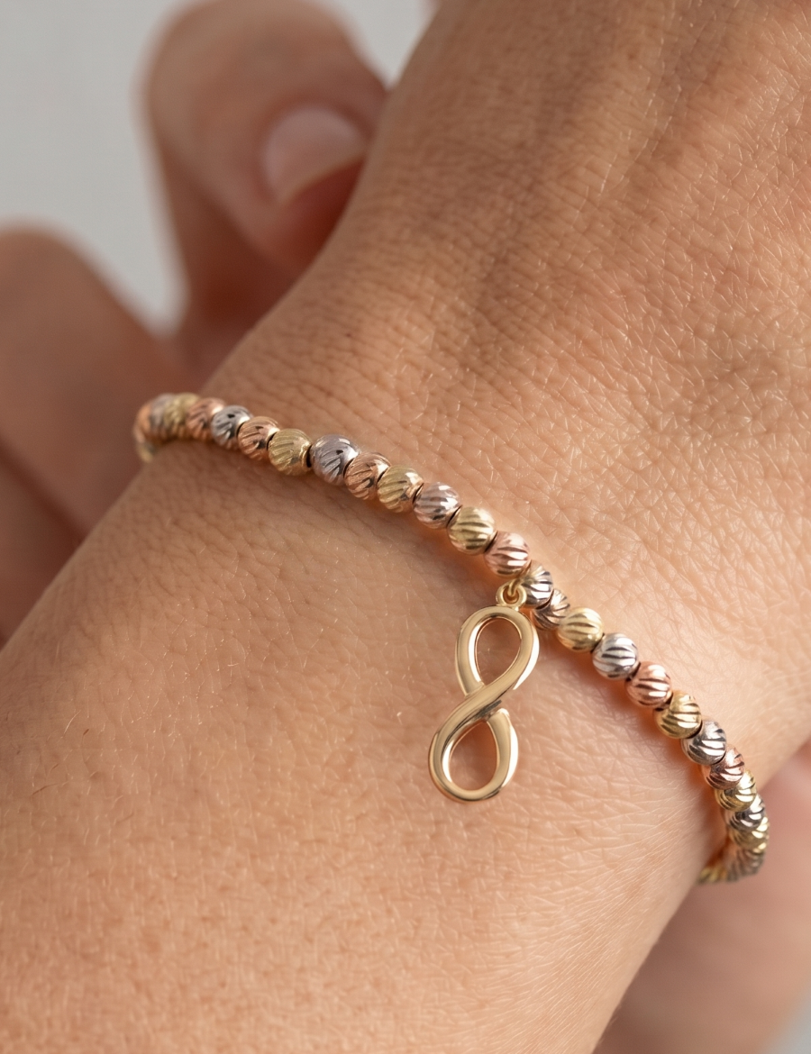 Altın Dorika Sonsuzluk Bileklik resmi