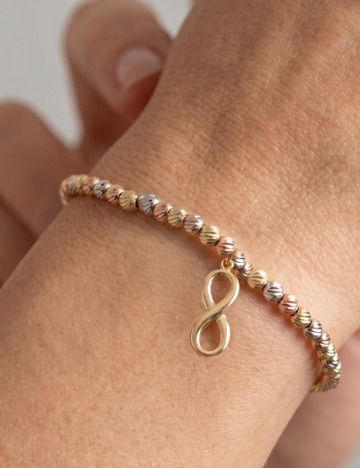 Altın Dorika Sonsuzluk Bileklik resmi