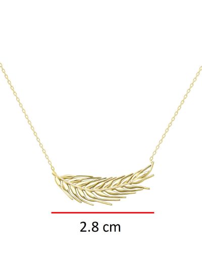 14 Ayar Altın Başak Kolye resmi