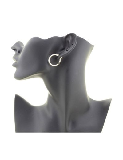 Keskin Altın Halka Küpe (Çapı:2.3 cm) resmi