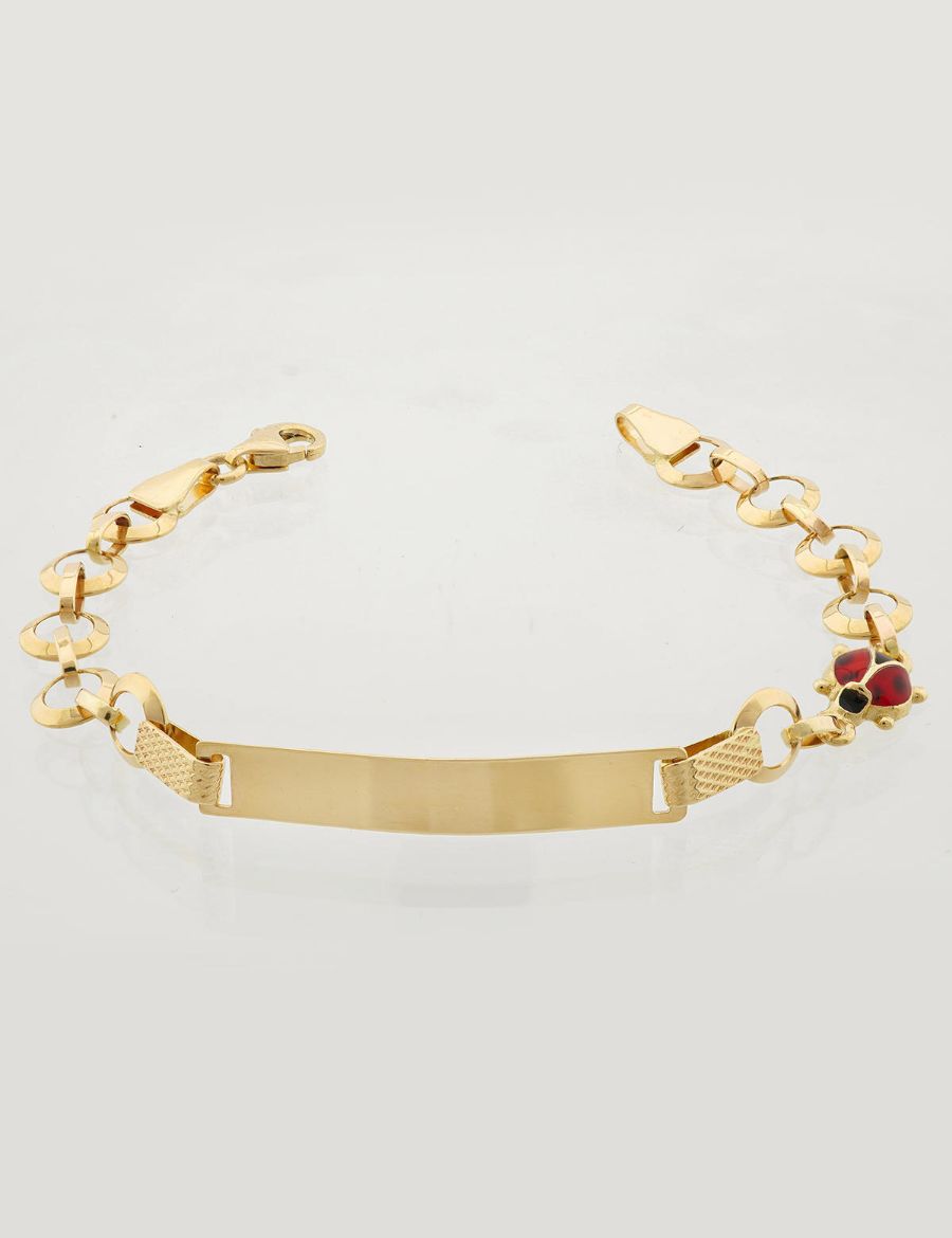 Uğur Böceği Altın Çocuk Künye Bileklik resmi