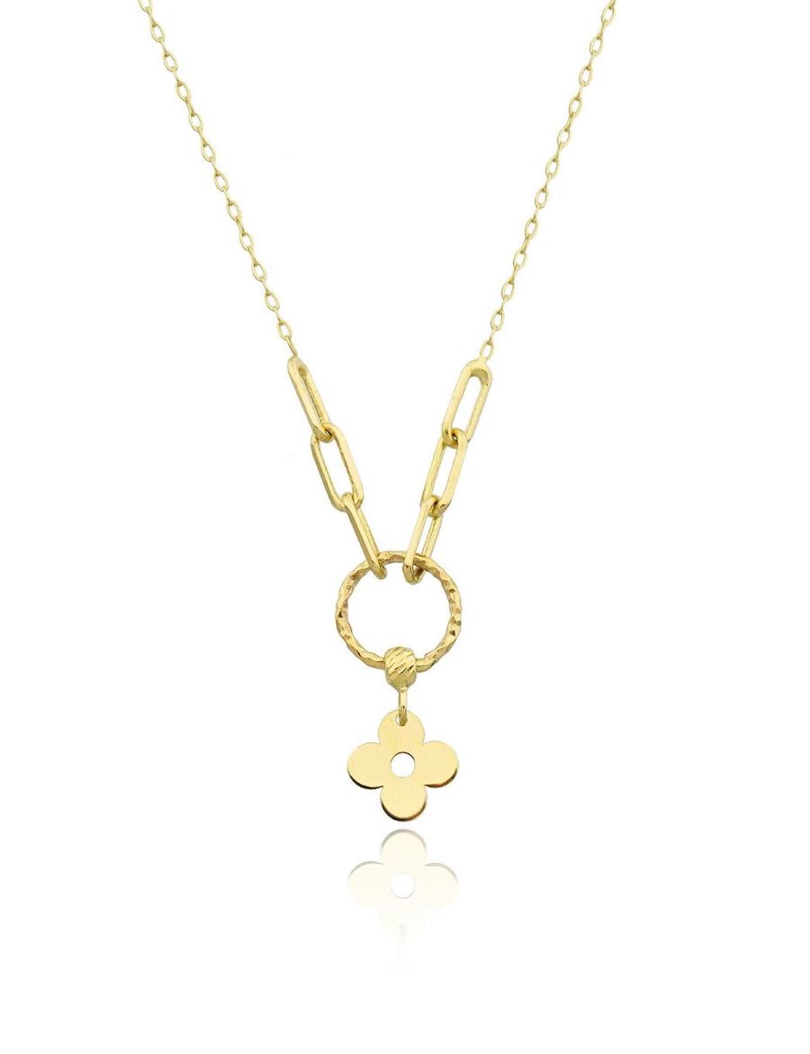 Altın Yonca Kolye resmi