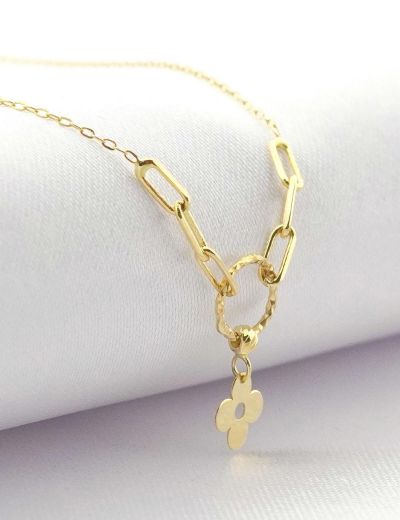 Altın Yonca Kolye resmi