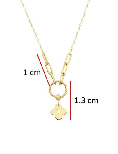 Altın Yonca Kolye resmi