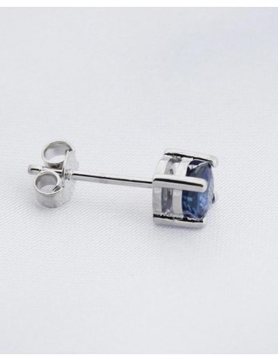 18 Ayar Altın 0.64 Karart Safir Tektaş Tek Küpe (Çift Değildir) resmi