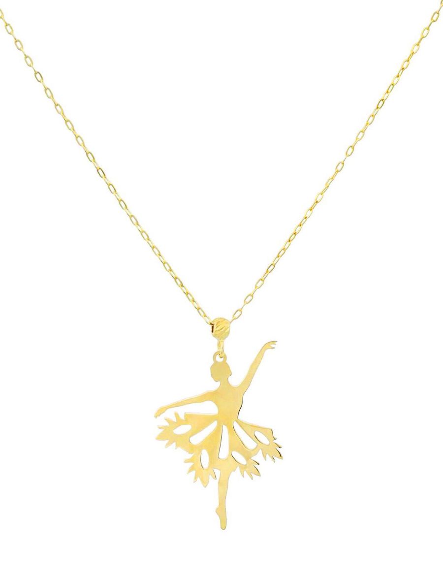 Balerin 14 Ayar Altın Kolye resmi