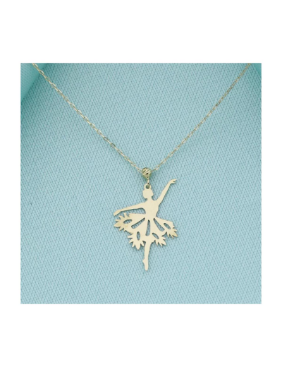 Balerin 14 Ayar Altın Kolye resmi