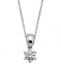 0.08ct Karat H-I VS Pırlanta Yuvarlak Tırnak Tektaş Kolye resmi