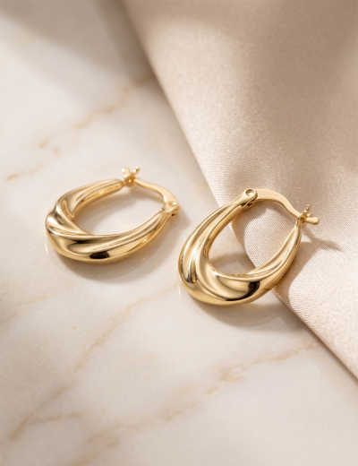 Meltem Minik Altın Küpe (Çapı: 1.2cm) resmi