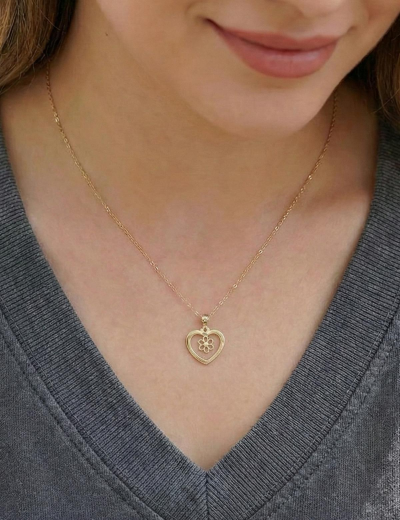 Kalbimin Baharı Altın Kolye resmi