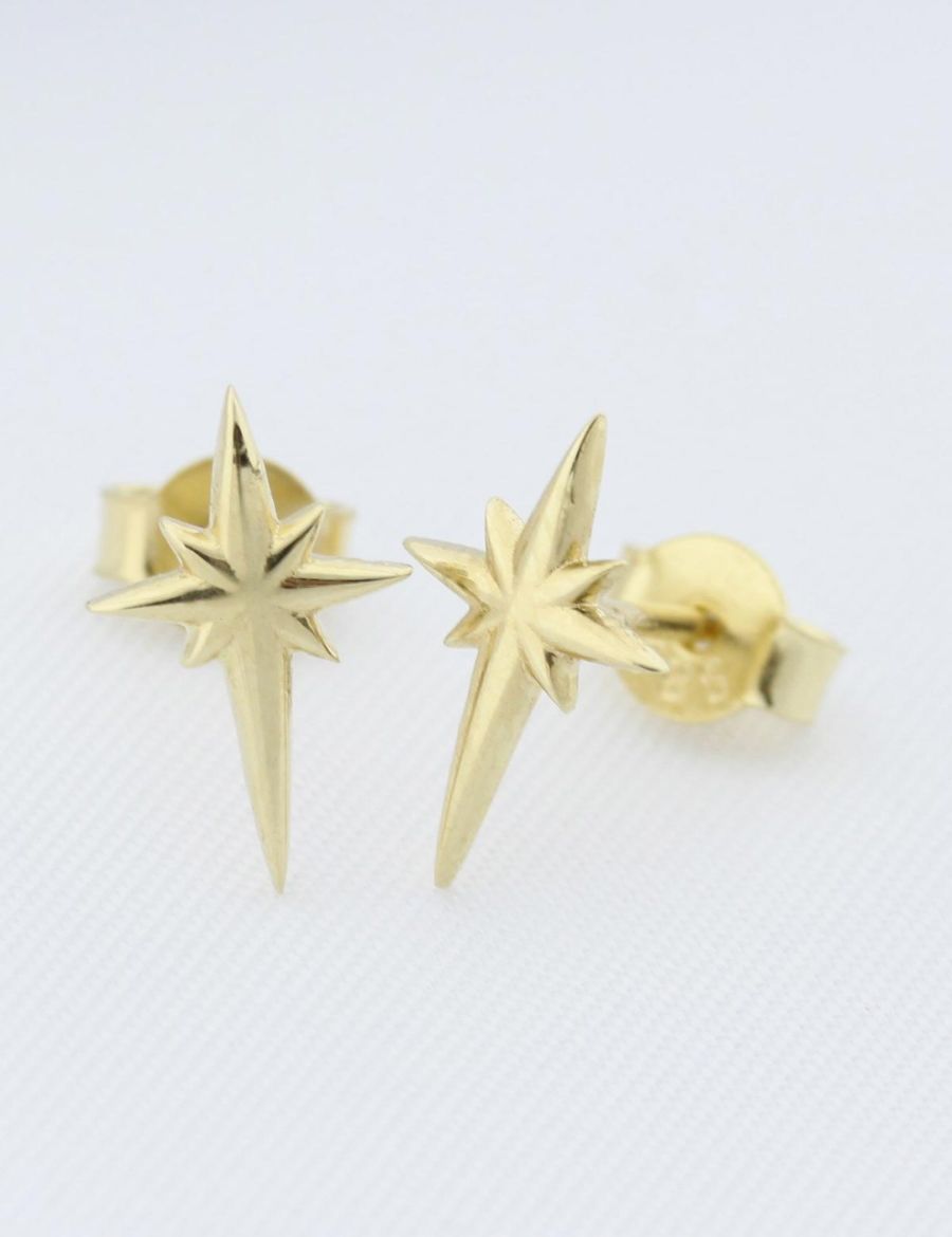 Altın Kutup Yıldızı Küpe resmi