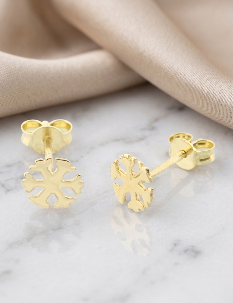 Altın Kar Tanesi Tragus Küpe resmi