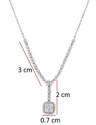 Pırlanta Koronet Su Yolu Kolye resmi