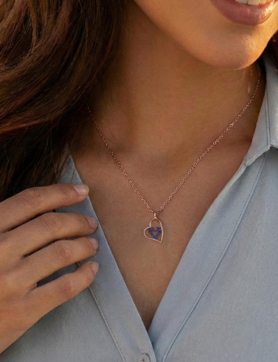 Safir Kalbimin Kalbi Kolye resmi