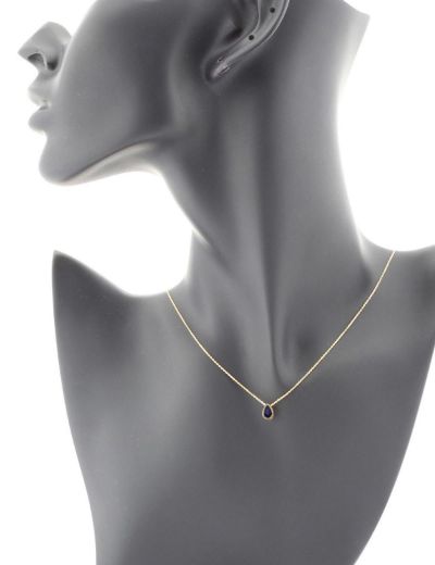 Tek Damla Safir Kolye resmi