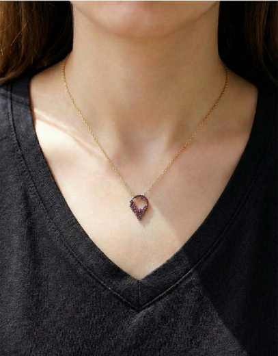 Doğanın Renkleri Halka Salkım Kolye resmi