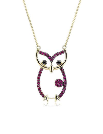 Yakut Baykuş Kolye resmi