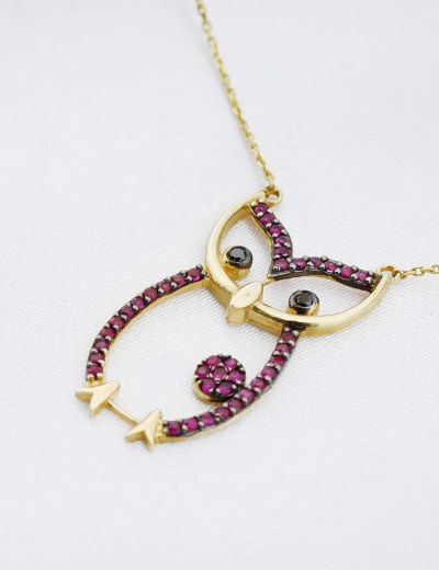 Yakut Baykuş Kolye resmi