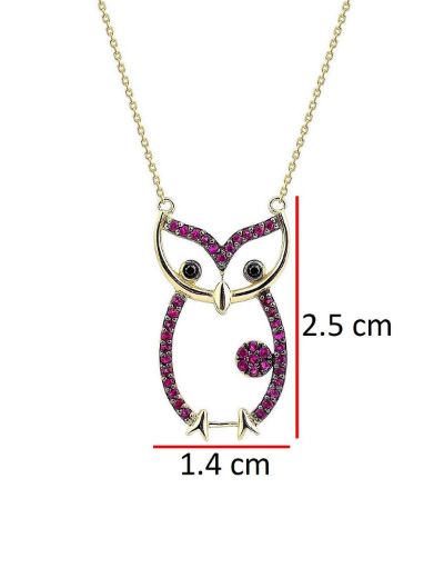 Yakut Baykuş Kolye resmi